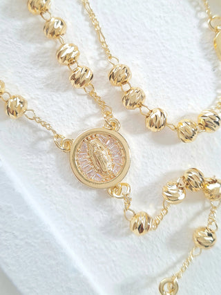 Virgin of Guadalupe Gold Rosary