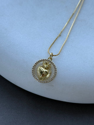 Sacred Heart Gold Circle