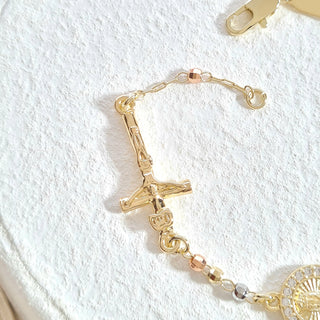 Guadalupe Decade Bracelet  (Tri-color)