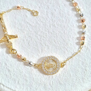 Guadalupe Decade Bracelet  (Tri-color)