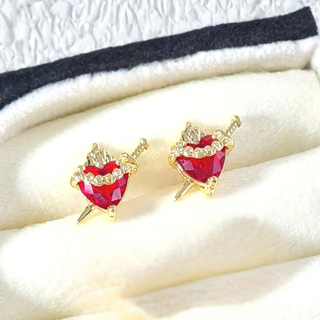 Our Lady’s Pierced Heart Studs
