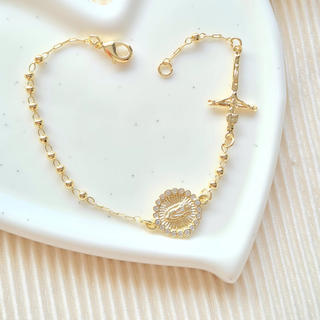 Guadalupe Crucifix Bracelet
