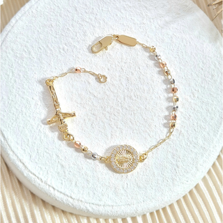 Guadalupe Decade Bracelet  (Tri-color)