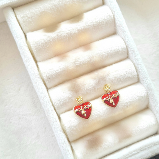 Sacred Heart Stud Earrings