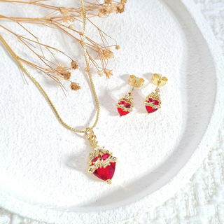 Sacred Heart of Jesus Gemstone Set
